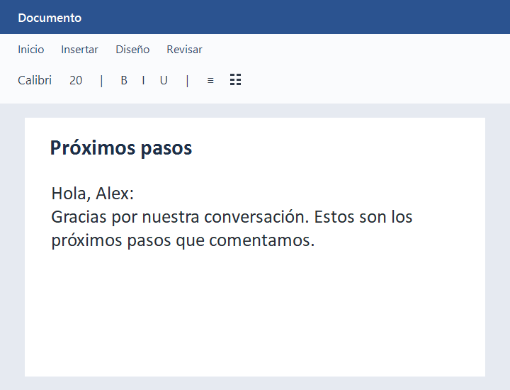 Aplicación Meymo para ordenador — Insertar