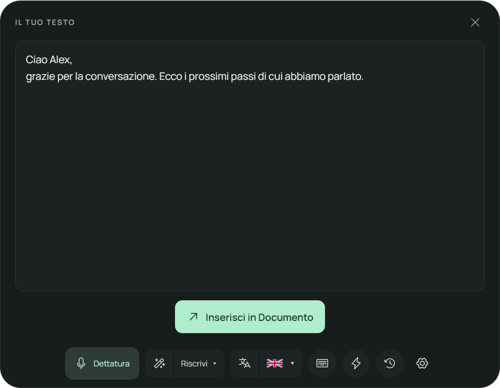 Applicazione desktop Meymo — Rileggere
